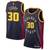Dres Golden State Warriors Stephen Curry Nike 2024-25 City Edition Navy Swingman